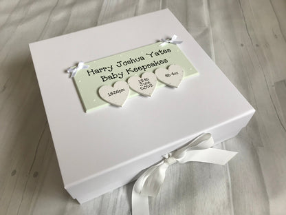 Personalised New Baby Memory Box